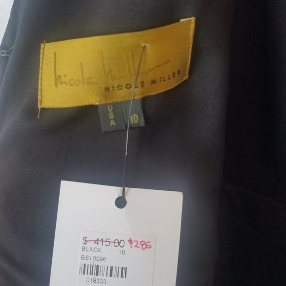 Textured Nicole Miller Midi Dress NEW (Size 10) - Picture 4 of 6